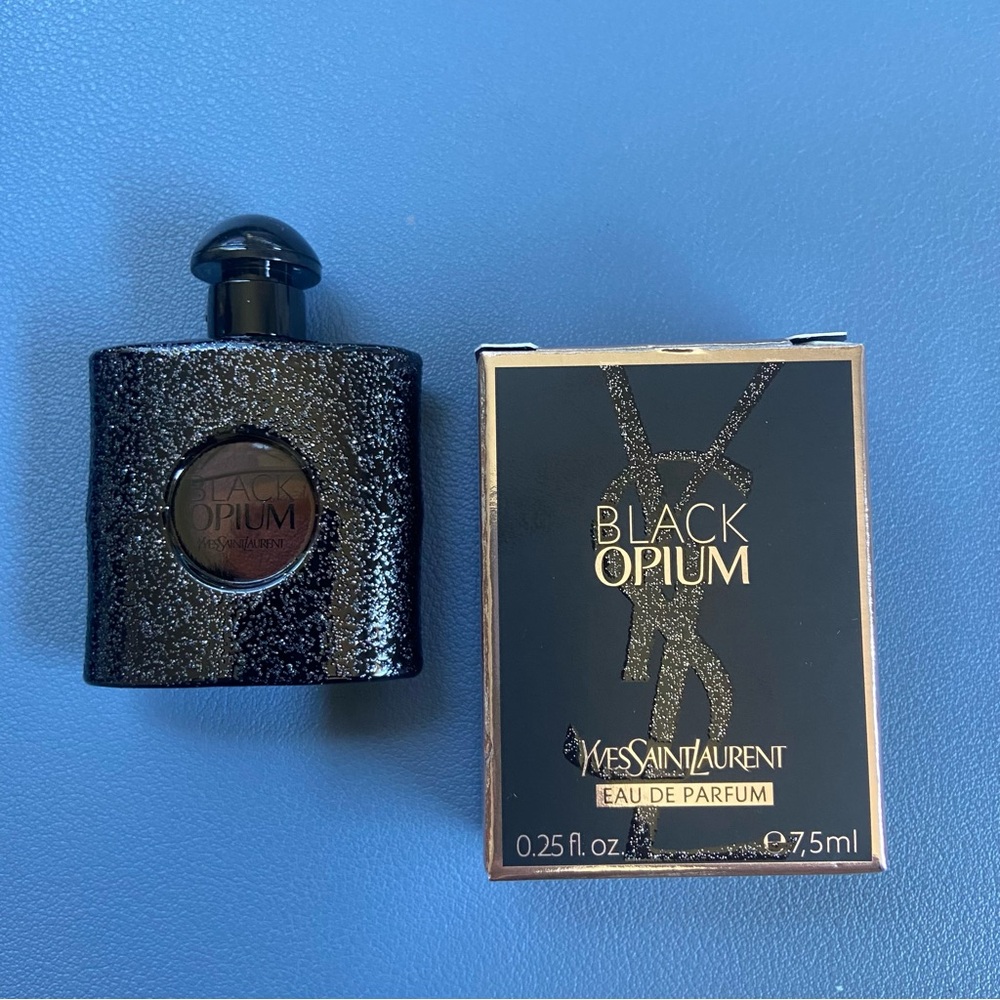 New YSL YVES SAINT LAURENT Black Opium Eau de Parfum Perfume Mini .25 oz
